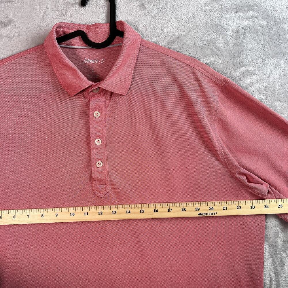 Johnnie O Men’s Shirt Polo Large Red Beachy Surf Summer Golf Comfort Collared - Picture 8 of 16